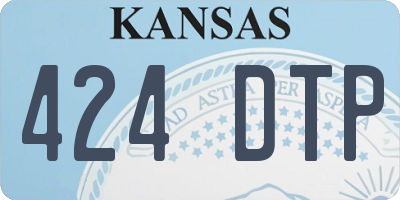 KS license plate 424DTP