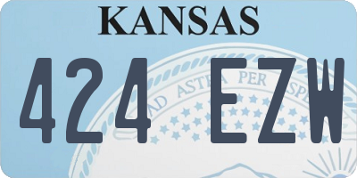 KS license plate 424EZW