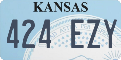 KS license plate 424EZY