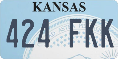 KS license plate 424FKK