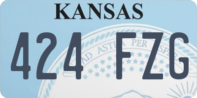 KS license plate 424FZG