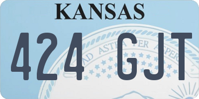 KS license plate 424GJT