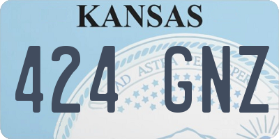 KS license plate 424GNZ