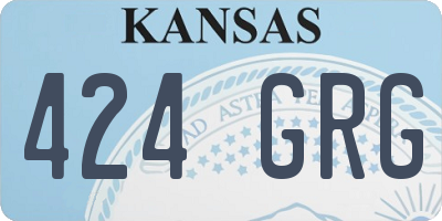 KS license plate 424GRG