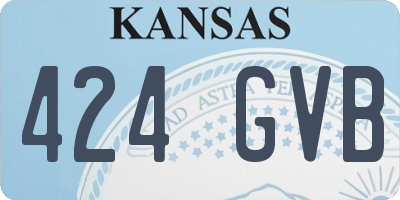 KS license plate 424GVB