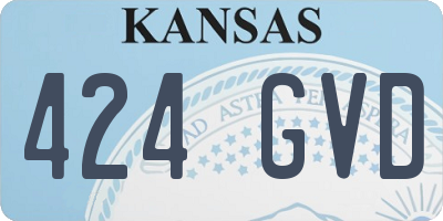 KS license plate 424GVD
