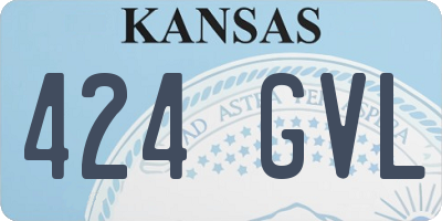 KS license plate 424GVL