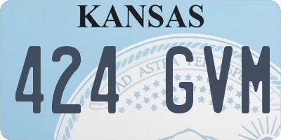 KS license plate 424GVM