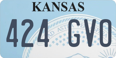 KS license plate 424GVO