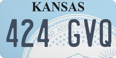 KS license plate 424GVQ