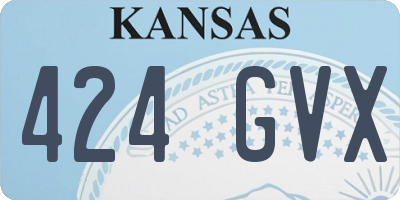 KS license plate 424GVX