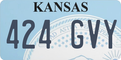 KS license plate 424GVY
