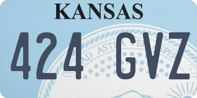 KS license plate 424GVZ
