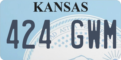 KS license plate 424GWM