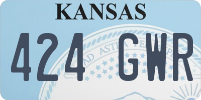 KS license plate 424GWR
