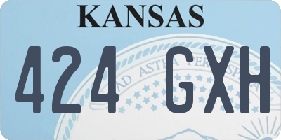 KS license plate 424GXH