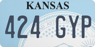 KS license plate 424GYP