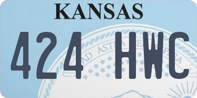 KS license plate 424HWC
