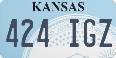 KS license plate 424IGZ
