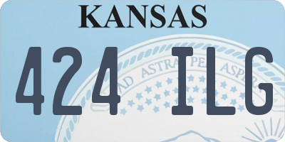 KS license plate 424ILG