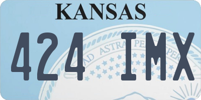 KS license plate 424IMX