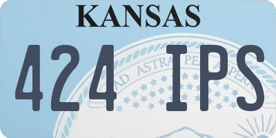KS license plate 424IPS
