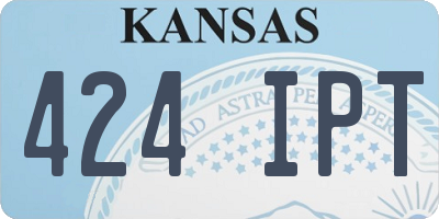 KS license plate 424IPT