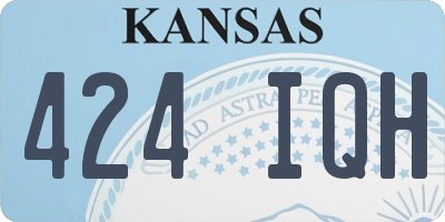 KS license plate 424IQH