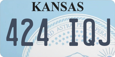 KS license plate 424IQJ