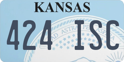 KS license plate 424ISC