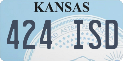 KS license plate 424ISD
