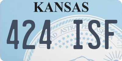 KS license plate 424ISF