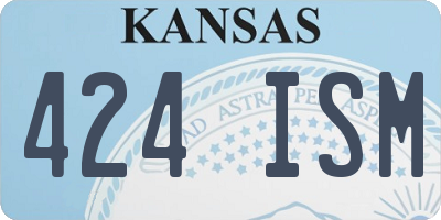 KS license plate 424ISM