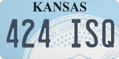 KS license plate 424ISQ