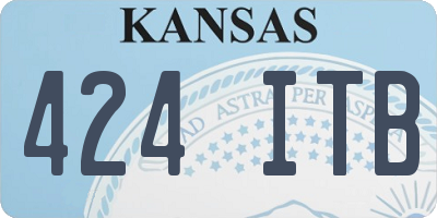KS license plate 424ITB
