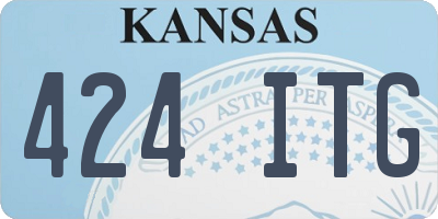 KS license plate 424ITG