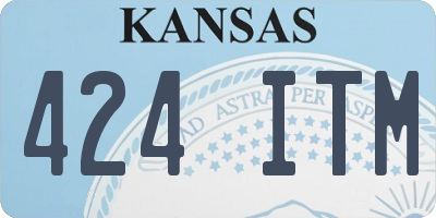 KS license plate 424ITM