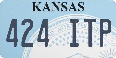 KS license plate 424ITP