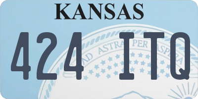 KS license plate 424ITQ