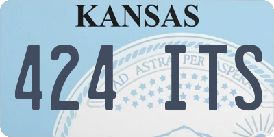KS license plate 424ITS
