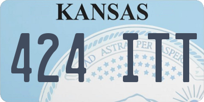 KS license plate 424ITT
