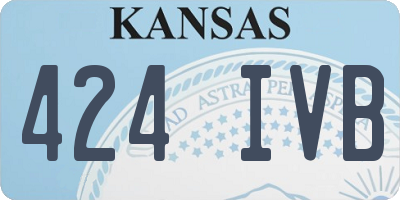 KS license plate 424IVB