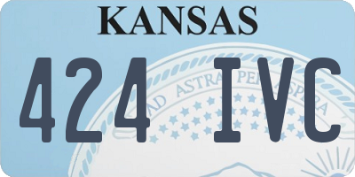 KS license plate 424IVC