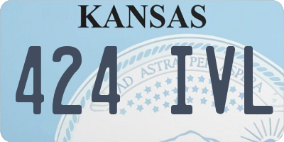 KS license plate 424IVL