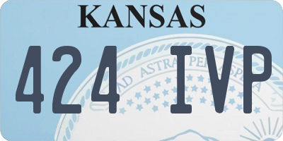 KS license plate 424IVP