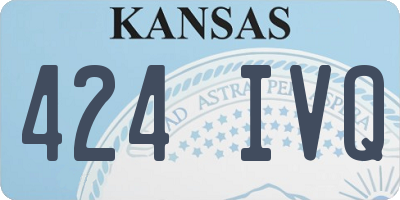 KS license plate 424IVQ