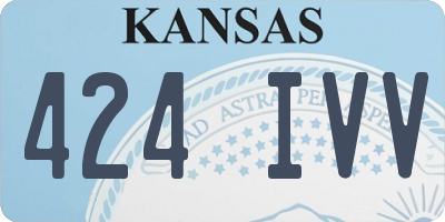 KS license plate 424IVV