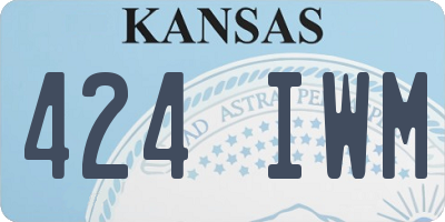 KS license plate 424IWM