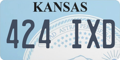 KS license plate 424IXD