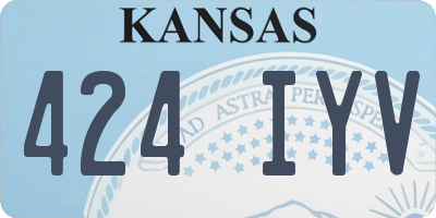 KS license plate 424IYV